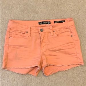 Peach stretchy shorts